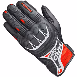 Held Kakuda Gants de moto, noir-rouge, taille 2XL pour Hommes