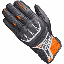 Held Kakuda Gants de moto, noir-orange, taille M L pour Hommes
