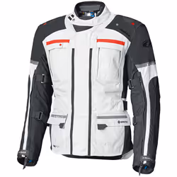Held Carese Evo GTX Veste textile de moto, gris-rouge, taille 4XL pour Hommes