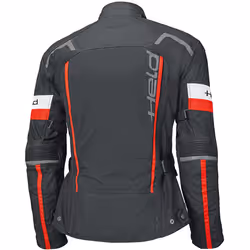 Held 4-Touring II Veste textile de moto imperméable, noir-rouge, taille XL pour Hommes