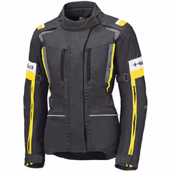 Held 4-Touring II imperméable dames moto textile veste, noir-jaune, taille M pour Femmes