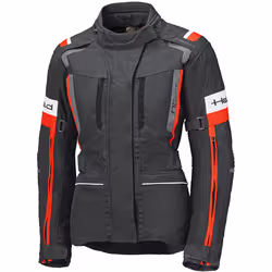 Held 4-Touring II imperméable dames moto textile veste, noir-rouge, taille 4XL pour Femmes