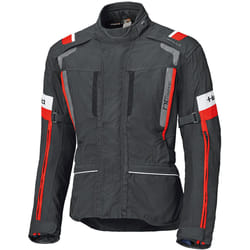 Held 4-Touring II Veste textile de moto imperméable, noir-rouge, taille 3XL pour Hommes