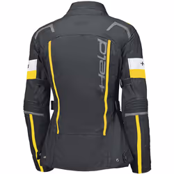 Held 4-Touring II imperméable dames moto textile veste, noir-jaune, taille S pour Femmes