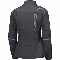 Held 4-Touring II imperméable dames moto textile veste, noir-gris, taille 2XL pour Femmes
