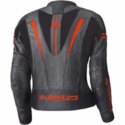 Held Debbie II Blouson en cuir de moto perforé pour femmes, noir-rouge, taille 40 - Vue supplémentaire 4