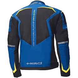 Held Zelda Veste textile de moto, bleu-jaune, taille 4XL pour Hommes