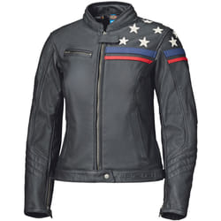 Held Midway Veste en cuir de moto pour dames, noir-blanc, taille 38 pour Femmes
