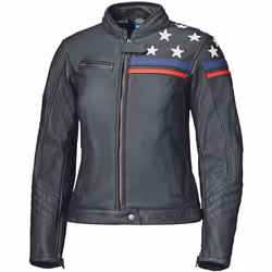 Held Midway Veste en cuir de moto pour dames, noir-blanc, taille 46 pour Femmes