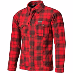 Held Woodland Chemise de moto, noir-rouge, taille 2XL pour Hommes