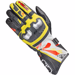Held Akira RR Gants de moto, noir-jaune, taille XL pour Hommes