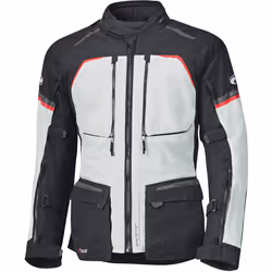 Held Tridale Top Veste textile de moto imperméable, noir-gris-rouge, taille S pour Hommes