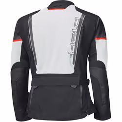 Held Tridale Top Veste textile de moto imperméable, noir-gris-rouge, taille S pour Hommes