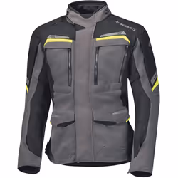 Held Lonborg Top Veste textile de moto pour dames, noir-gris-jaune, taille 3XL pour Femmes