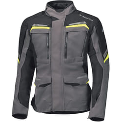 Held Lonborg Top Veste textile de moto pour dames, noir-gris-jaune, taille 3XL pour Femmes