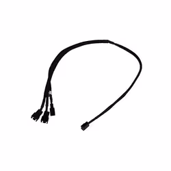 Phobya 81125, 0,6 m, Molex (3-pin), Mâle, Femelle, Noir