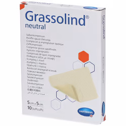 Hartmann Grassolind Neutral Pansement Gras 5 x 5cm 10 unités