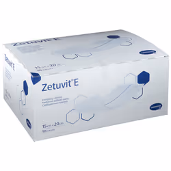 Hartmann Zetuvit-E Pansement Absorbant Américain Non Stérile avec Dos Hydrophobe 15 x 20cm 50 unités
