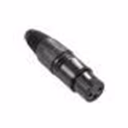 Connecteur XLR 3 broches femelle noir - ADAM HALL - 7849