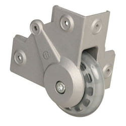 adam hall 37451S roulette de meuble Aluminium, Gris 50 kg Polyuréthane (PU) 7,5 cm 1 pièce(s)