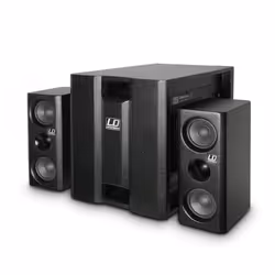 LD Systems Dave 8 XS, 2.1 canaux, 350 W, Universel, Noir, Panneaux MDF, Numérique