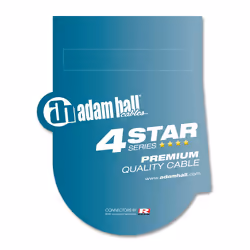 adam hall K4 TPP 0150 câble audio 1,5 m 2 x 6,35 mm TRS Noir, Argent