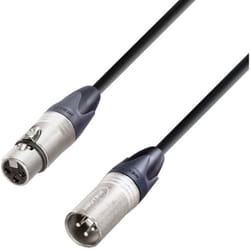 Câble de microphone noir Mâle XLR/femelle xlr