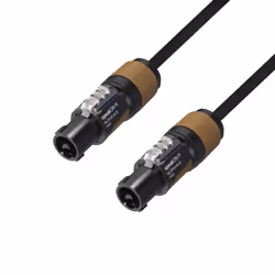 adam hall K5S215SS1000, Speakon, Femelle, Speakon, Femelle, 10 m, Noir