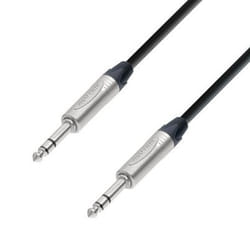 adam hall BVV 0300 câble audio 3 m 6,35 mm TRS Noir