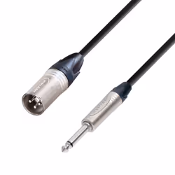 adam hall K5 MMP 0300, XLR (3-pin), Mâle, 6,35 mm, Mâle, 3 m, Noir, Argent