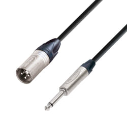 adam hall K5 MMP 0300 câble audio 3 m XLR (3-pin) 6,35 mm Noir, Argent