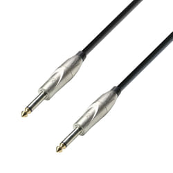 adam hall K3 IPP 0300 câble audio 3 m 6,35 mm TRS Noir, Argent