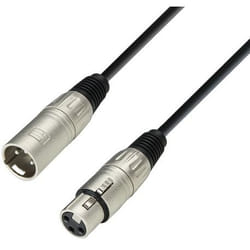 adam hall 3 Star câble audio 10 m XLR (3-pin) Noir, Argent