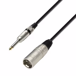 adam hall K3 MMP 0600, 6,35 mm TRS, Mâle, XLR (3-pin), Mâle, 6 m, Noir, Argent