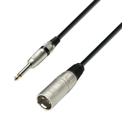 adam hall K3 MMP 0600 câble audio 6 m 6,35 mm TRS XLR (3-pin) Noir, Argent
