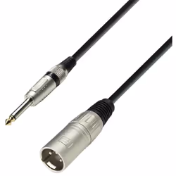 Câble XLR mâle A JACK 6,3 Mono 1mCâble XLR mâle A JACK 6,3 Mono 1m . With warranty of 3 years and with EAN : 4049521127298