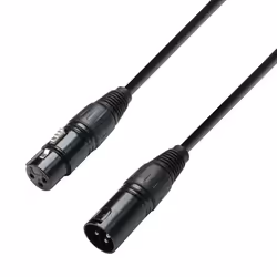 adam hall K3DMF3000, XLR, Femelle, XLR, Mâle, 30 m, Noir