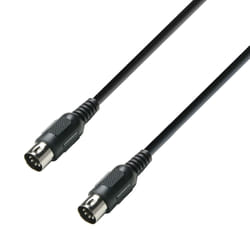 adam hall K3MIDI0300BLK câble audio 3 m DIN (5-pin) Noir