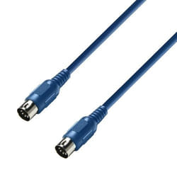 adam hall K3 MIDI 0300 BLU câble audio 3 m DIN (5-pin) Bleu