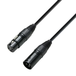 adam hall K3DMF0050 câble audio 0,5 m XLR (3-pin) Noir