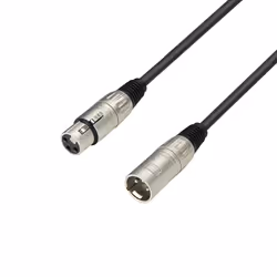 adam hall K3MMF2000, XLR, Femelle, XLR, Mâle, 20 m, Noir