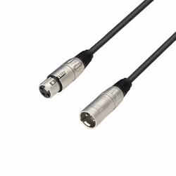 adam hall MMF 0050, Câble de microphone, Toutes marques, Noir, XLR, 0,5 m, 6 mm