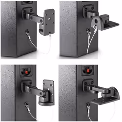 adam hall SUWMB10B support de haut-parleurs Plafond, Mur Aluminium Noir - Vue supplémentaire 4