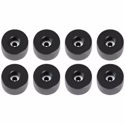 adam hall 4911 M8 AH, Pieds, Noir, Polyvinyl chloride (PVC), 38 mm, 38 mm, 25 mm