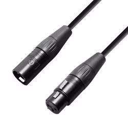 adam hall K4KMMF0100, XLR, Mâle, XLR, Femelle, 1 m, Noir
