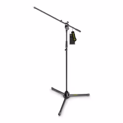 Gravity MS 4321 B, Pied de micro, Base trépied, Noir, Acier, Zinc, 103 cm