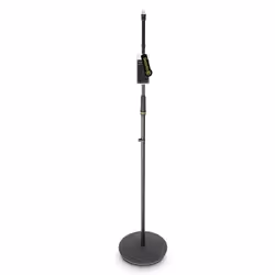 Gravity MS 23, Pied de micro de radiodiffusion, Base arrondie, Noir, Acier, 100 cm, 160 cm