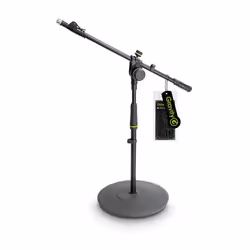 Gravity GMS2222B, Pied de micro de radiodiffusion, Base trépied, Noir, Acier, Acier, 48 cm
