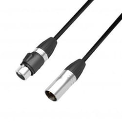 adam hall DGH 0150 câble de signal 1,5 m Noir