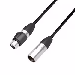 adam hall DGH 1000, 10 m, XLR/XLR, Mâle/Femelle, Or, Noir, Cuivre sans oxygène